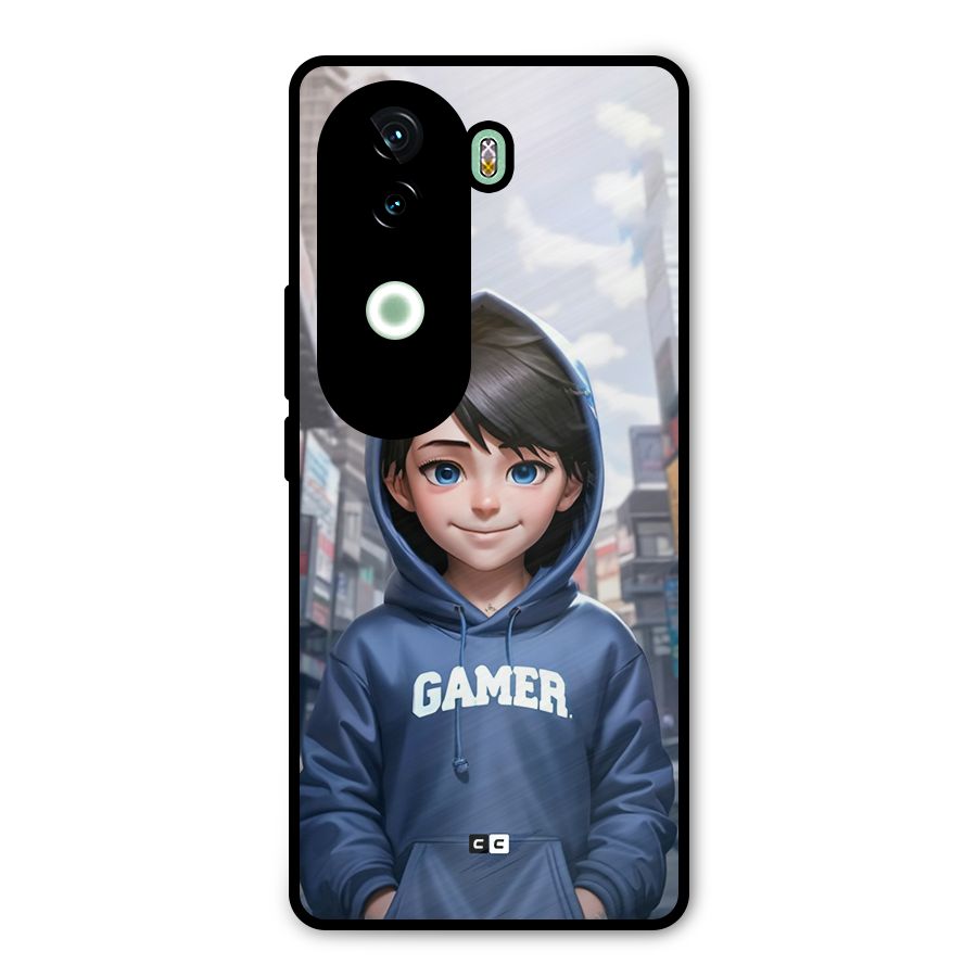Cute Gamer Metal Back Case for Vivo V40e