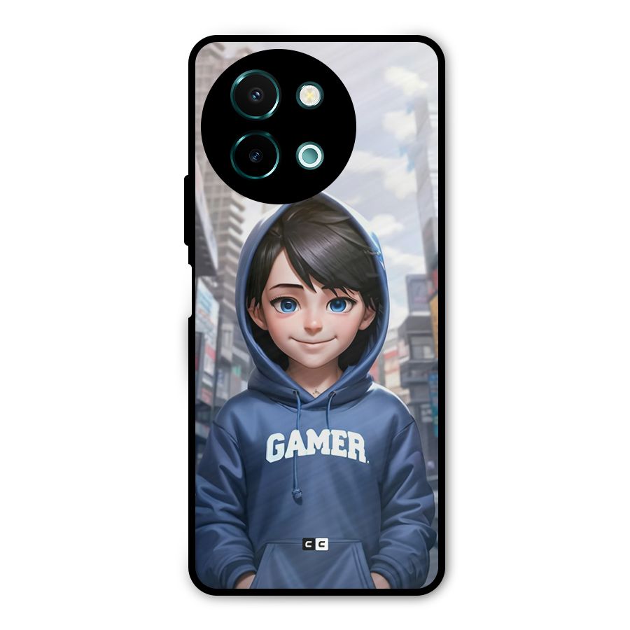 Cute Gamer Metal Back Case for Vivo Y58