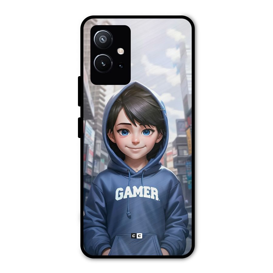 Cute Gamer Metal Back Case for Vivo Y75 5G