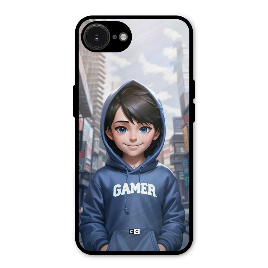Cute Gamer Metal Back Case for iPhone 16e