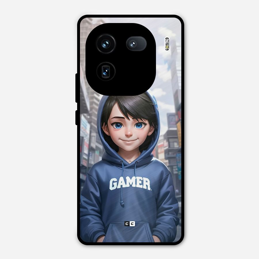 Cute Gamer Metal Back Case for iQOO 12
