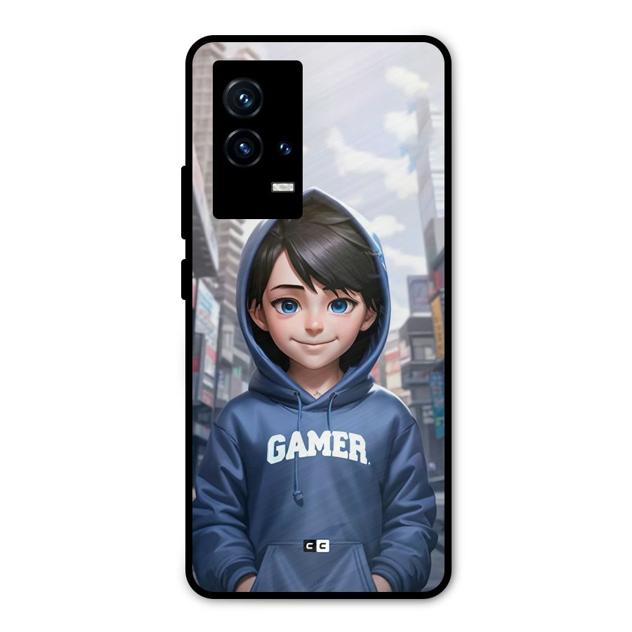 Cute Gamer Metal Back Case for iQOO 9 5G