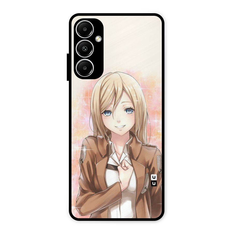 Cute Girl Art Metal Back Case for Galaxy A05s