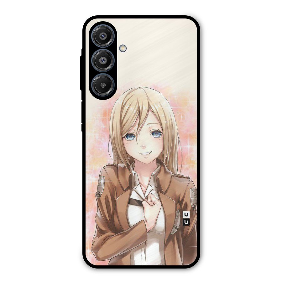 Cute Girl Art Metal Back Case for Galaxy A16 5G