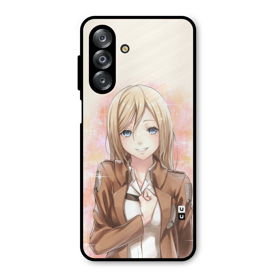 Cute Girl Art Metal Back Case for Galaxy A26