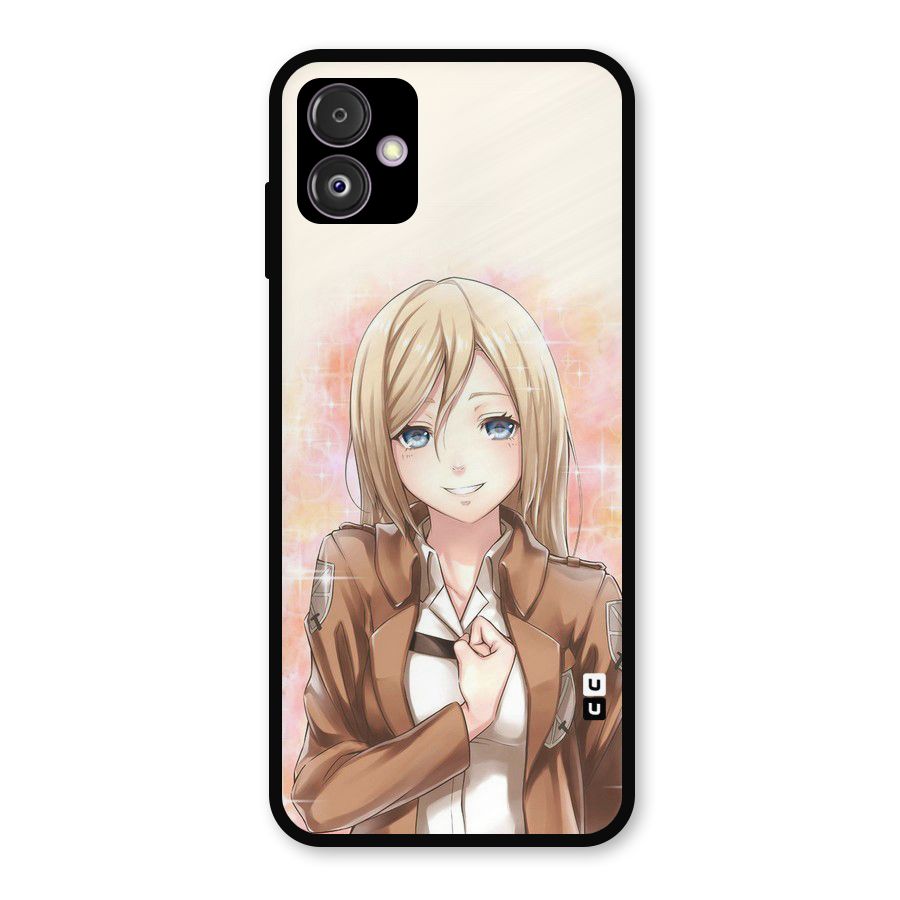 Cute Girl Art Metal Back Case for Galaxy F14