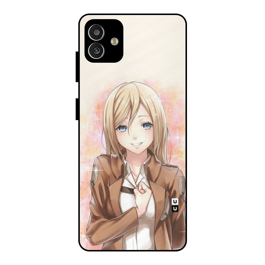 Cute Girl Art Metal Back Case for Galaxy M13 5G
