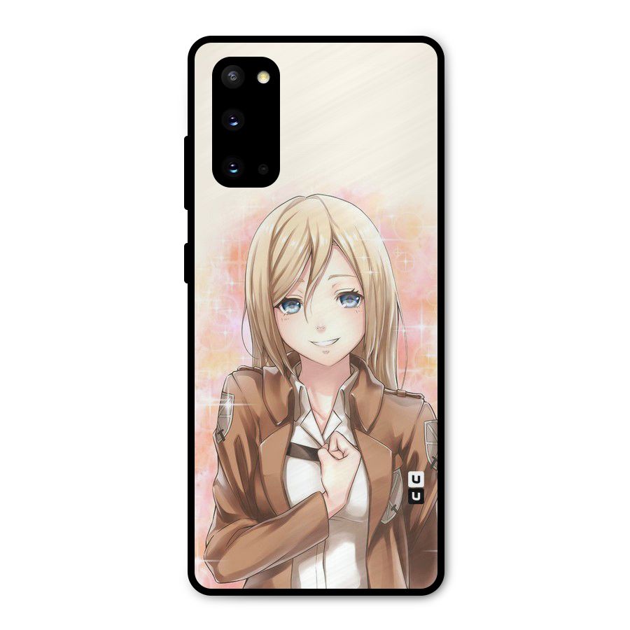 Cute Girl Art Metal Back Case for Galaxy S20