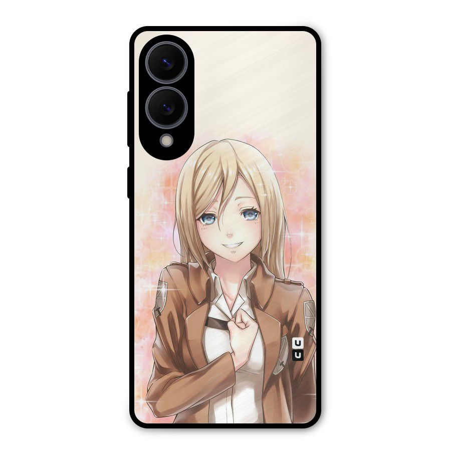 Cute Girl Art Metal Back Case for Galaxy S25 Edge