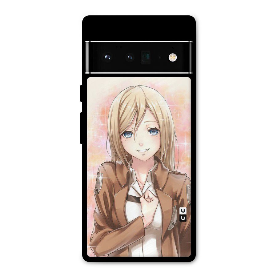 Cute Girl Art Metal Back Case for Google Pixel 6 Pro
