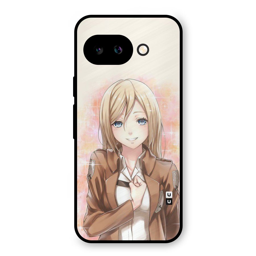 Cute Girl Art Metal Back Case for Google Pixel 9a