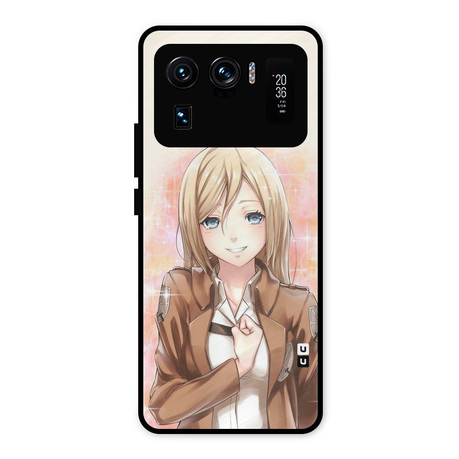 Cute Girl Art Metal Back Case for Mi 11 Ultra