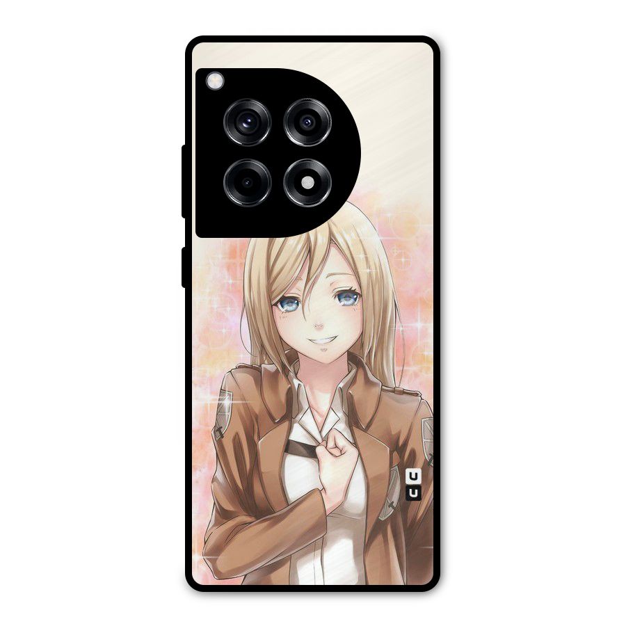 Cute Girl Art Metal Back Case for OnePlus 12R