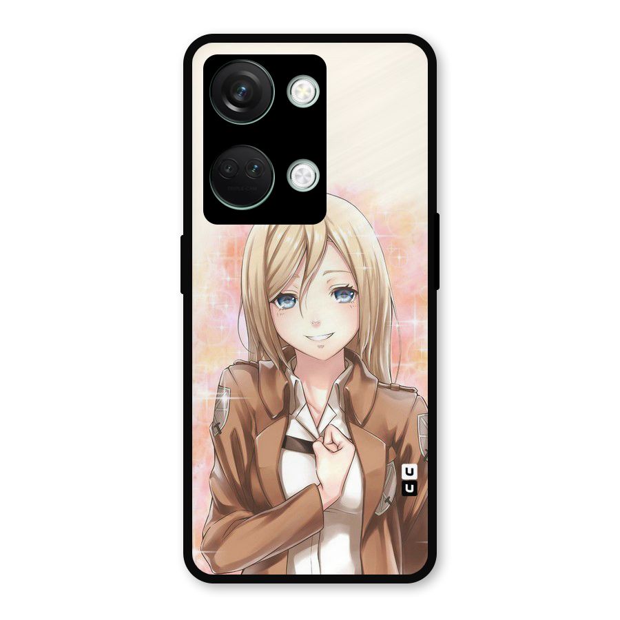 Cute Girl Art Metal Back Case for OnePlus Nord 3