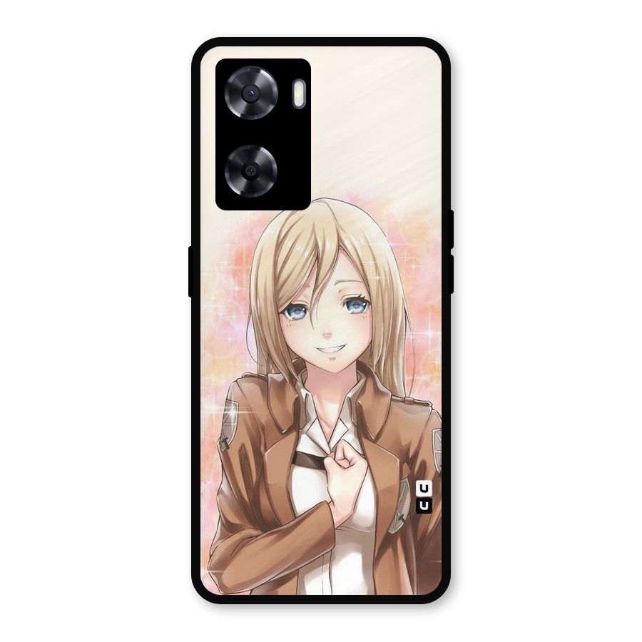 Cute Girl Art Metal Back Case for OnePlus Nord N20 SE