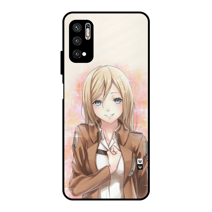 Cute Girl Art Metal Back Case for Poco M3 Pro 5G
