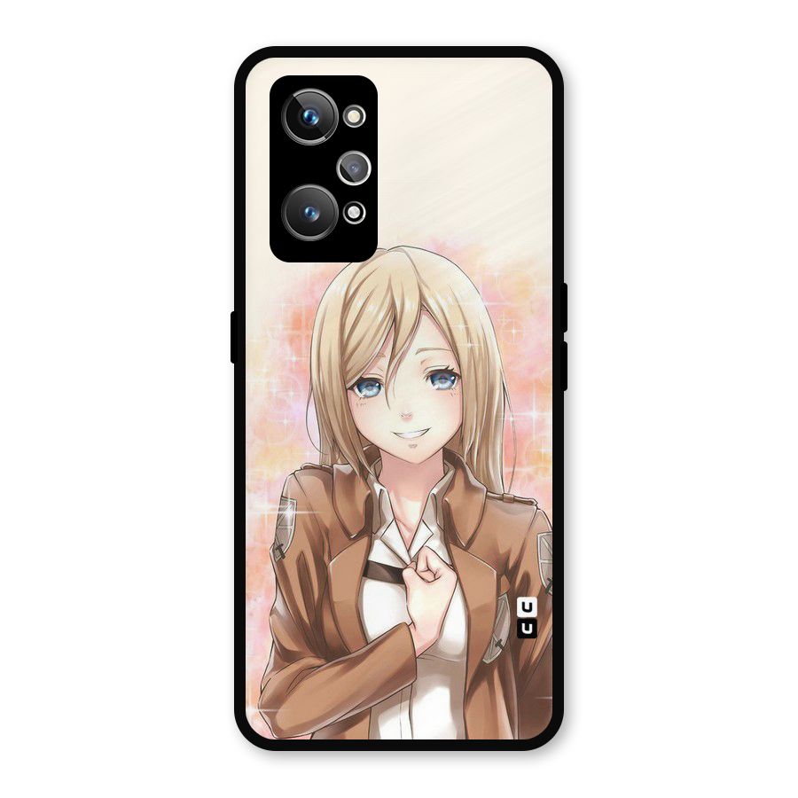 Cute Girl Art Metal Back Case for Realme GT 2