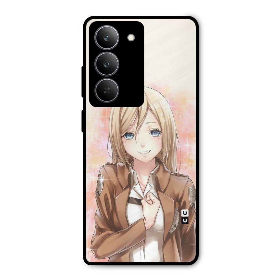 Cute Girl Art Metal Back Case for Realme P3x