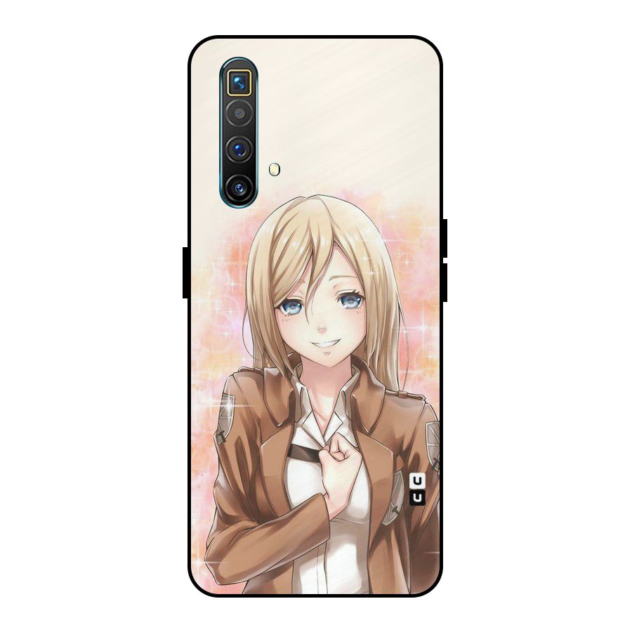 Cute Girl Art Metal Back Case for Realme X3 SuperZoom
