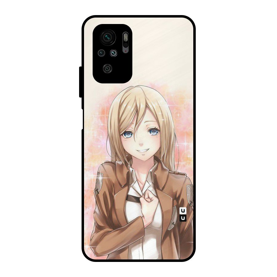 Cute Girl Art Metal Back Case for Redmi Note 11 SE