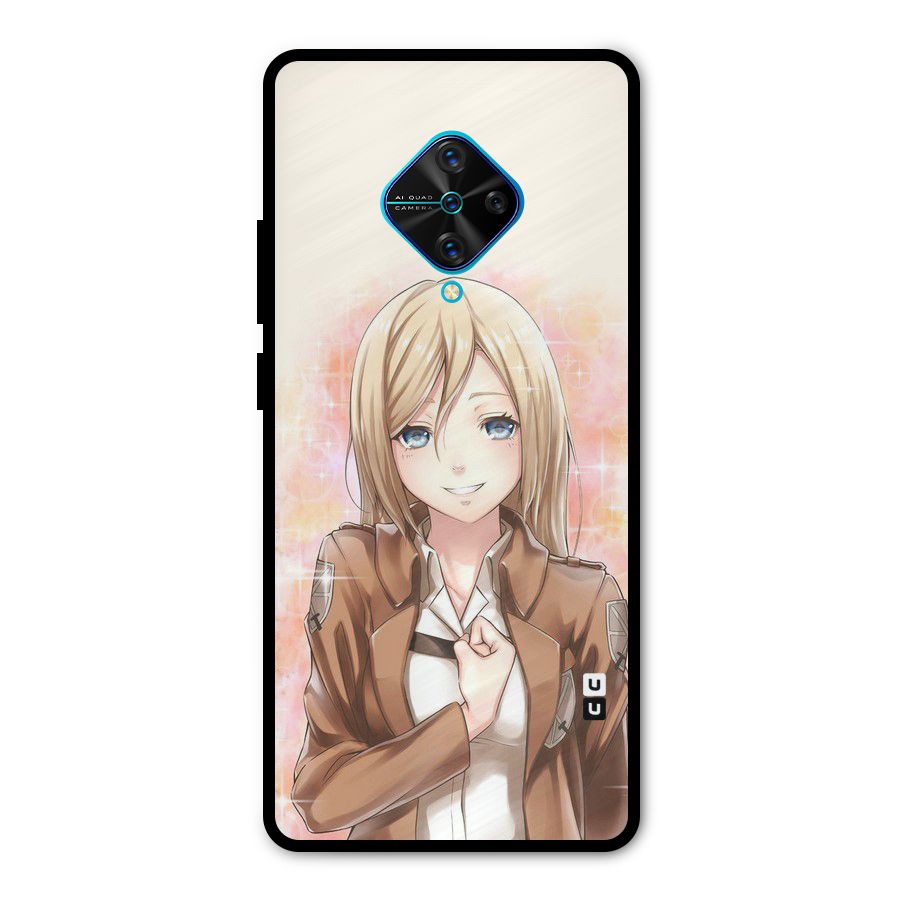 Cute Girl Art Metal Back Case for Vivo S1 Pro