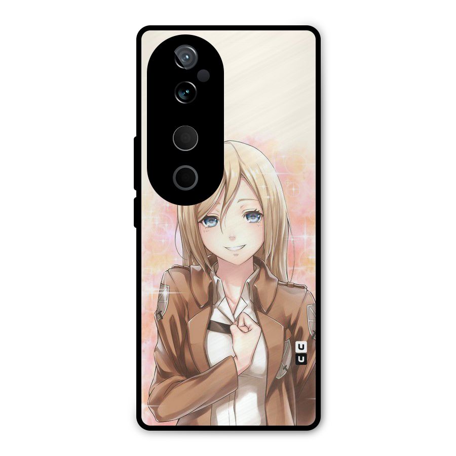 Cute Girl Art Metal Back Case for Vivo T3 Ultra