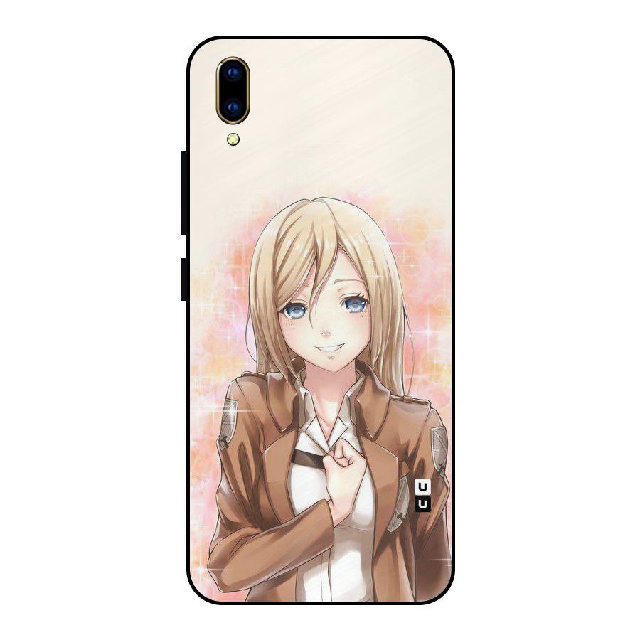 Cute Girl Art Metal Back Case for Vivo V11 Pro