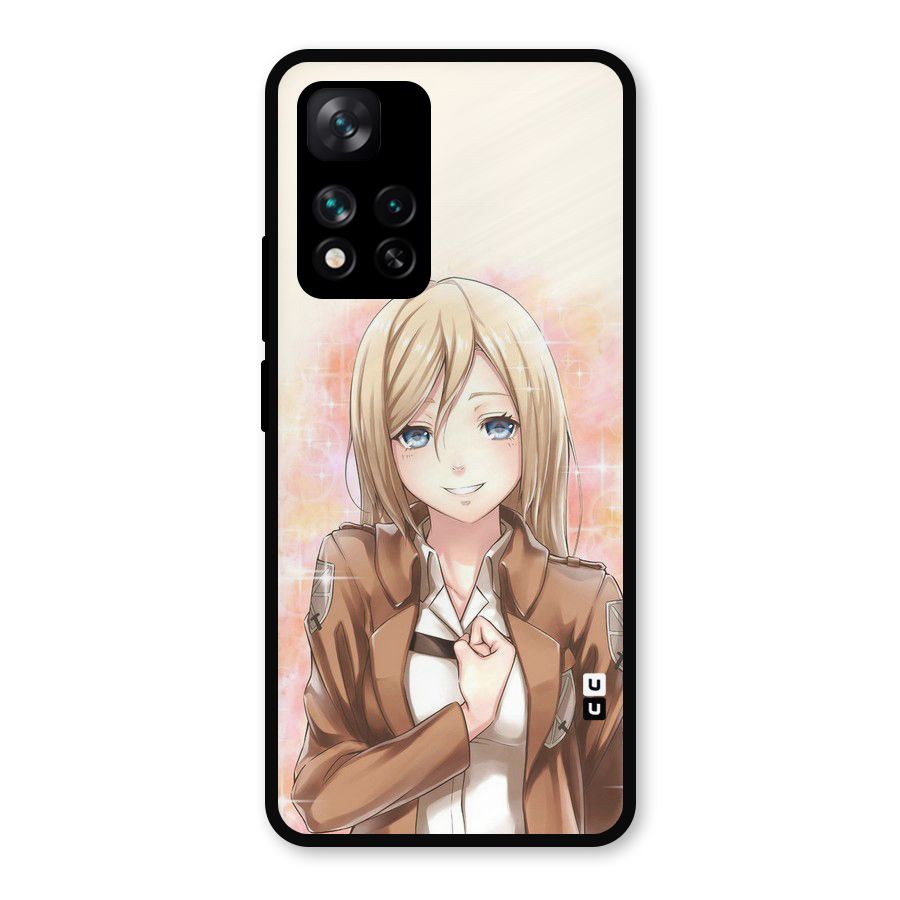 Cute Girl Art Metal Back Case for Xiaomi 11i Hypercharge 5G