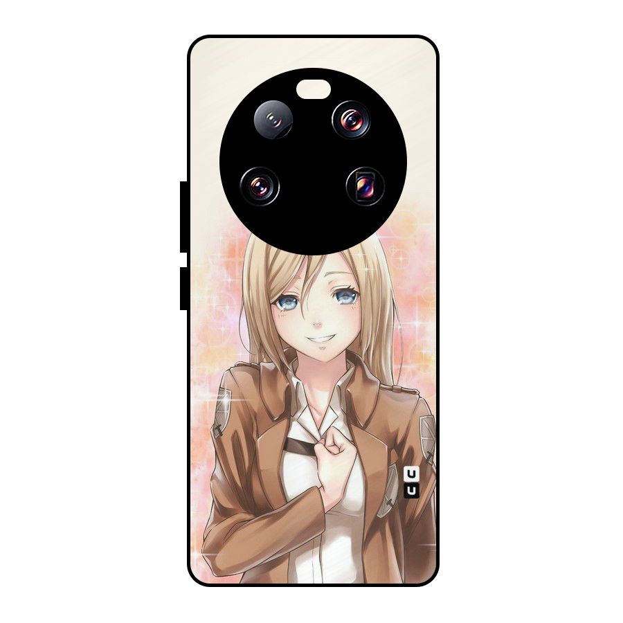 Cute Girl Art Metal Back Case for Xiaomi 13 Ultra