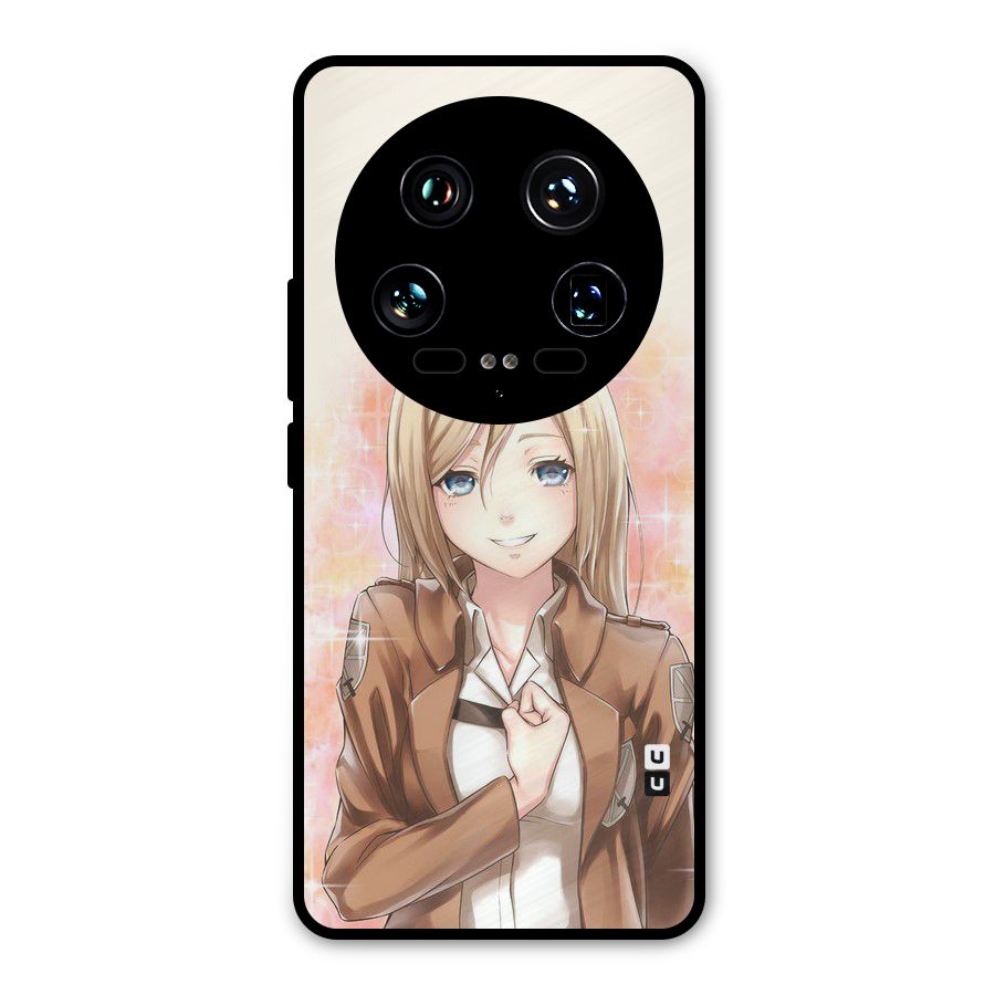 Cute Girl Art Metal Back Case for Xiaomi 14 Ultra