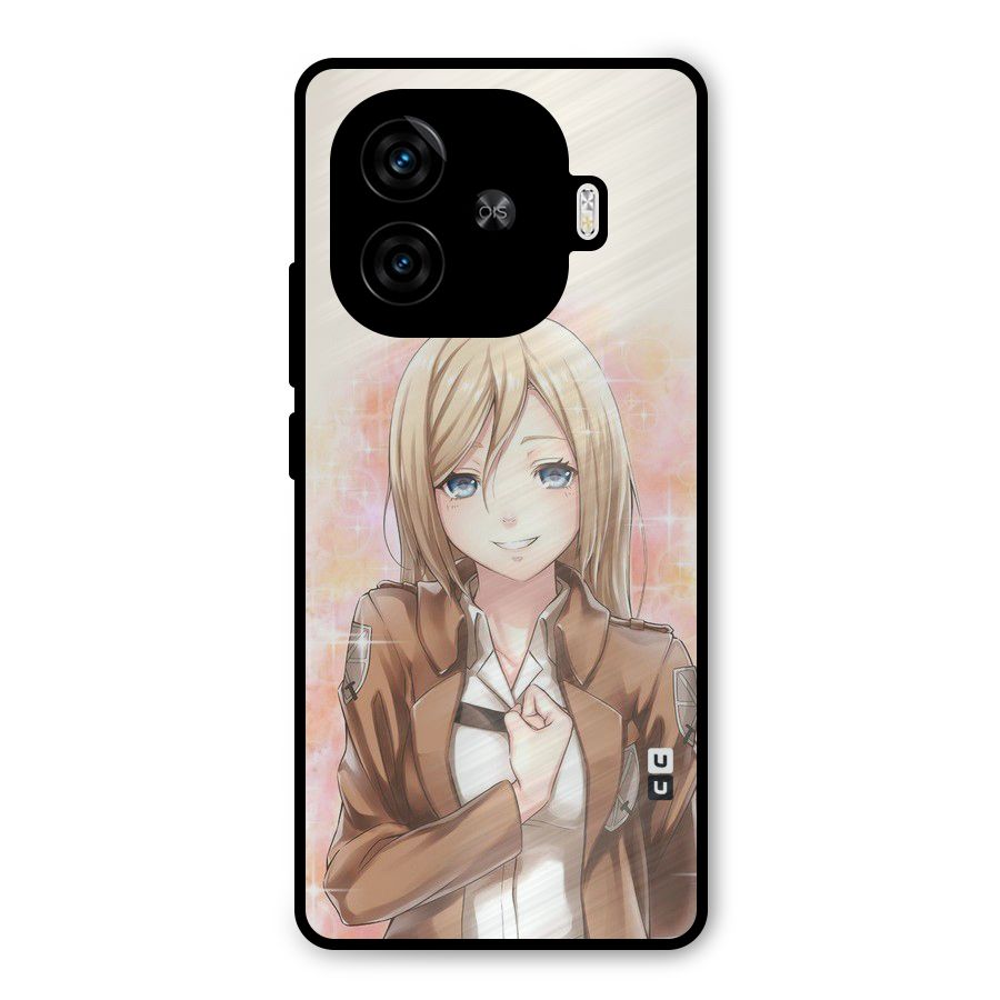 Cute Girl Art Metal Back Case for iQOO Neo 10R