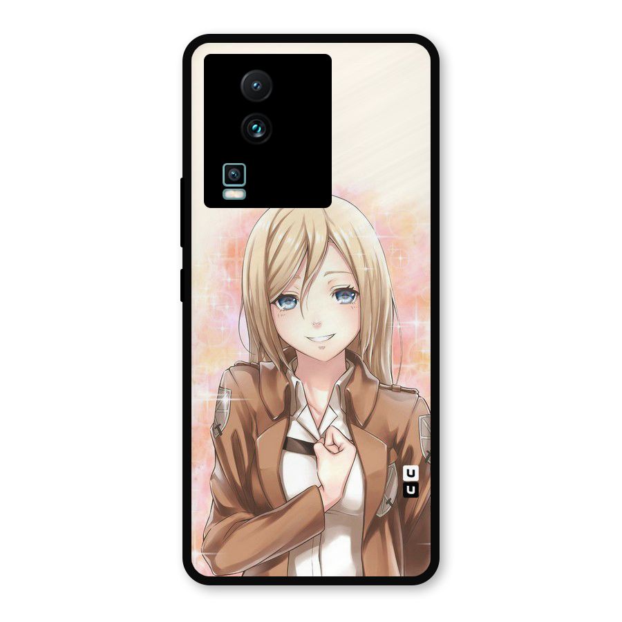 Cute Girl Art Metal Back Case for iQOO Neo 7 Pro