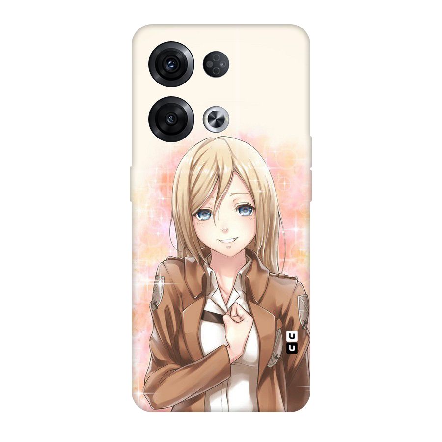 Cute Girl Art Original Polycarbonate Back Case for Oppo Reno8 Pro 5G
