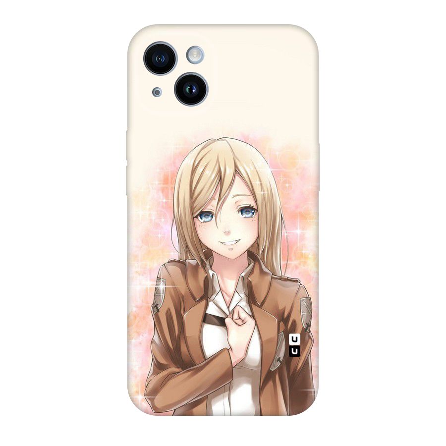Cute Girl Art Original Polycarbonate Back Case for iPhone 14