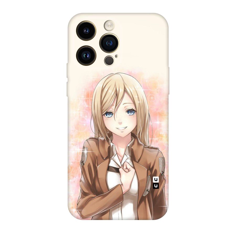 Cute Girl Art Original Polycarbonate Back Case for iPhone 14 Pro Max