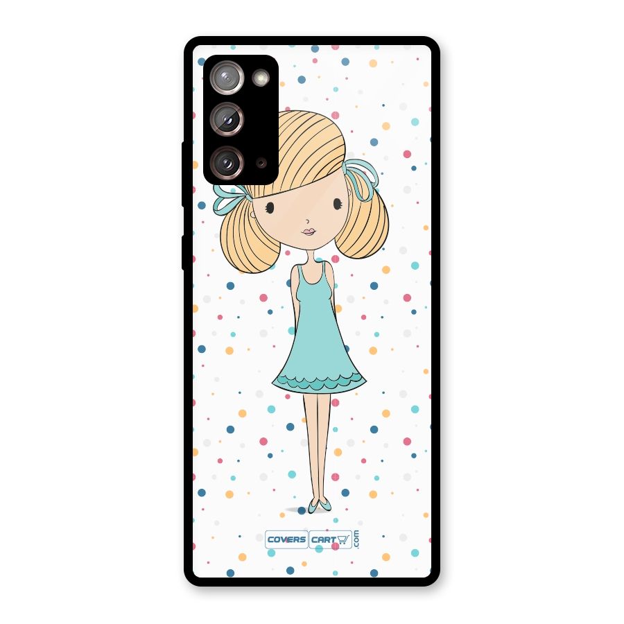 Cute Girl Glass Back Case for Galaxy Note 20