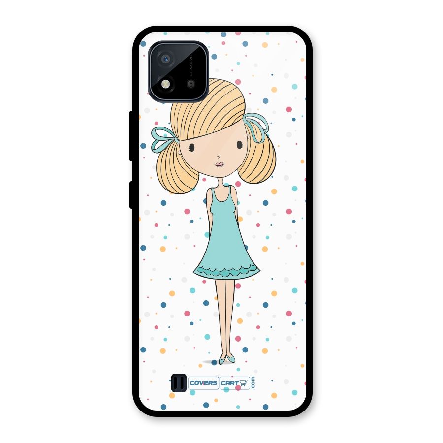 Cute Girl Glass Back Case for Realme C11 2021