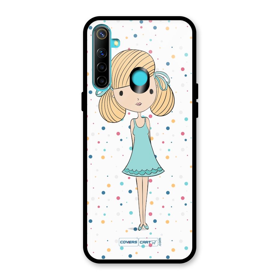 Cute Girl Glass Back Case for Realme Narzo 10