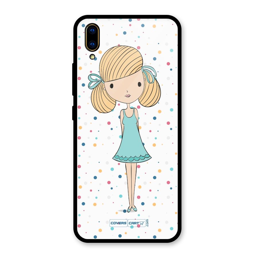 Cute Girl Glass Back Case for Vivo V11 Pro