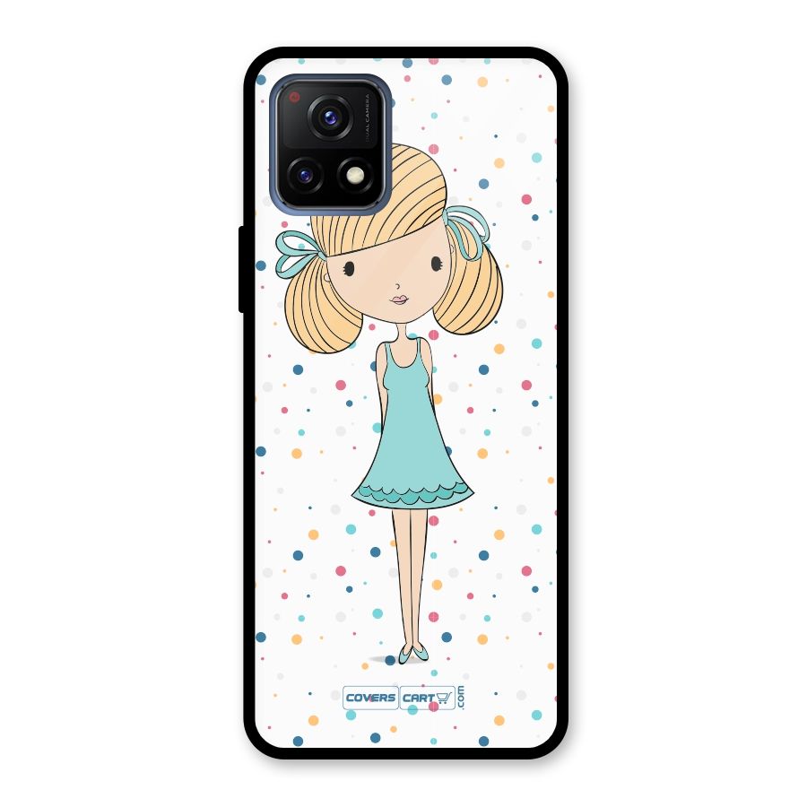 Cute Girl Glass Back Case for Vivo Y72 5G