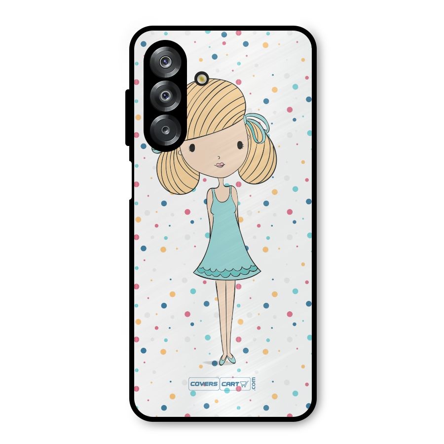 Cute Girl Metal Back Case for Galaxy A26