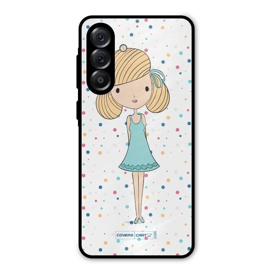 Cute Girl Metal Back Case for Galaxy A36