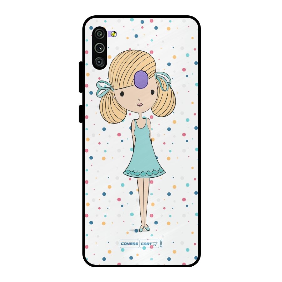 Cute Girl Metal Back Case for Galaxy M11