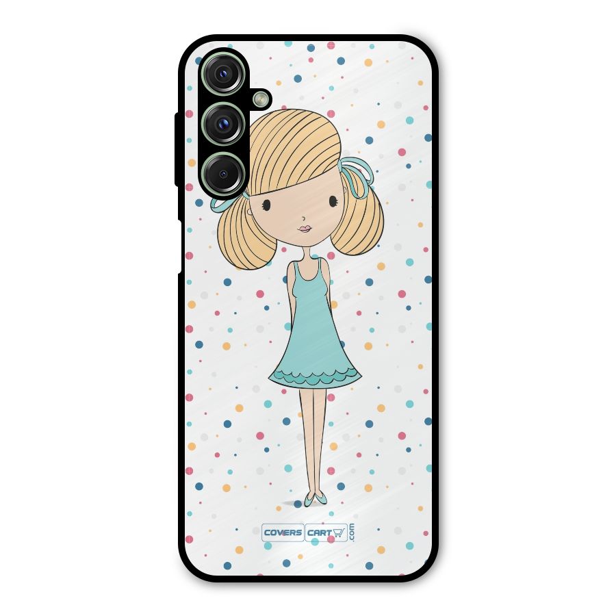 Cute Girl Metal Back Case for Galaxy M34