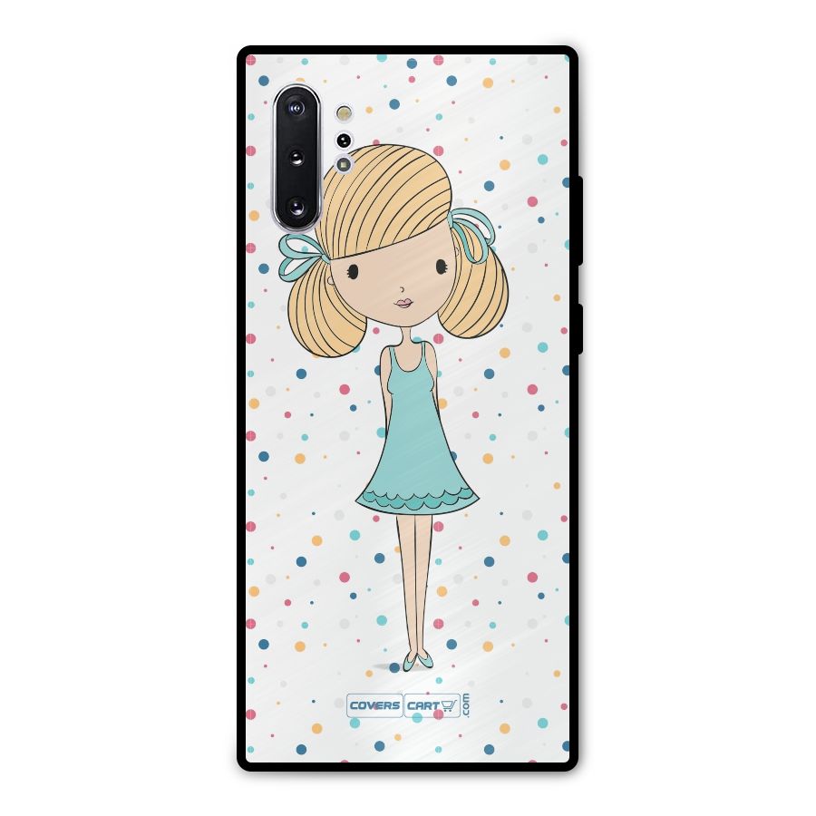Cute Girl Metal Back Case for Galaxy Note 10 Plus