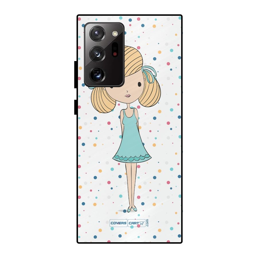 Cute Girl Metal Back Case for Galaxy Note 20 Ultra