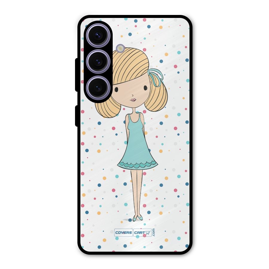 Cute Girl Metal Back Case for Galaxy S24