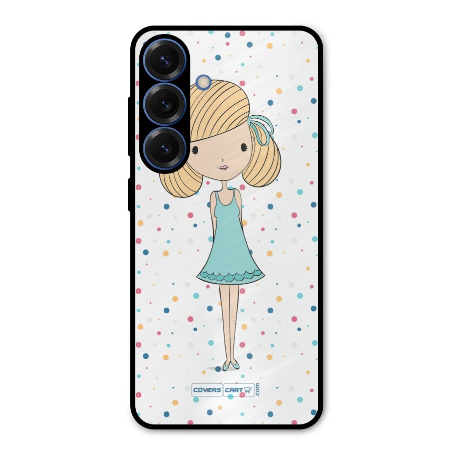 Cute Girl Metal Back Case for Galaxy S25