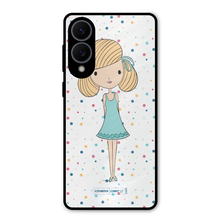 Cute Girl Metal Back Case for Galaxy S25 Edge