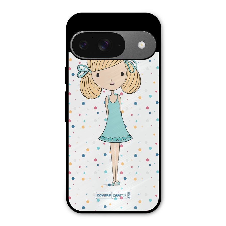 Cute Girl Metal Back Case for Google Pixel 9
